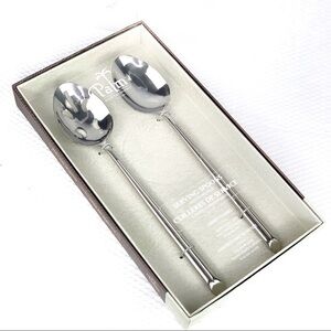 NEW-PALM Restaurant Slotted/Solid ServingSpoon Set